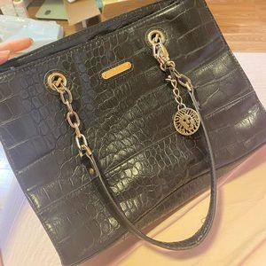 Anne Klein leather tote bag